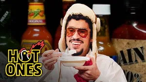 Bad Bunny Risks His Life While Eating Spicy Wings