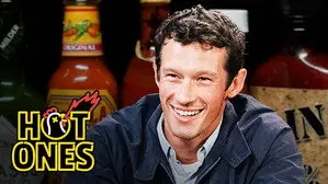 Callum Turner Keeps It Simple While Eating Spicy Wings