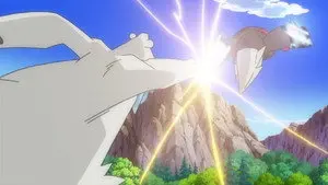 Iris and Excadrill Against the Dragon Buster!